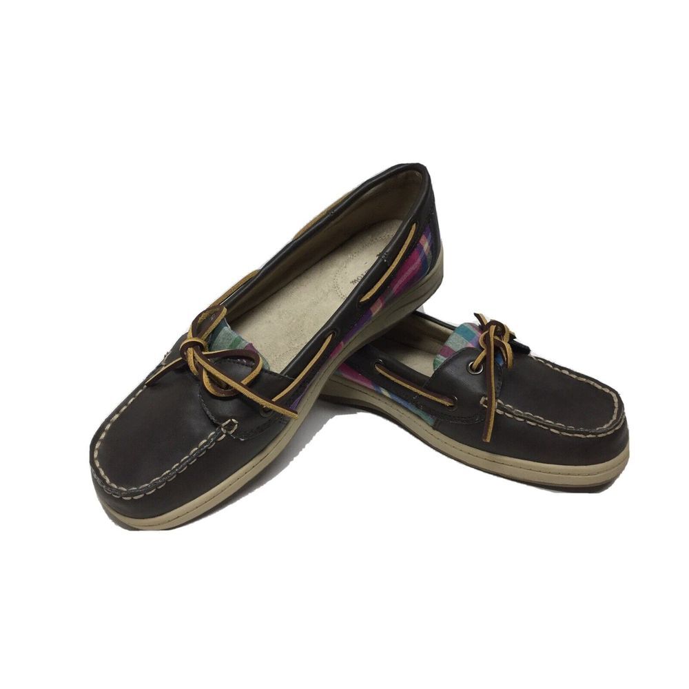 Croft & Barrow Women Leather Boat Deck Casual Shoes Loafers Slip‎ On Size 8.5 M